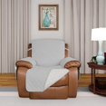 thumbnail image 2 of 2024 Reversible Quilted Sofa Cover  Water Resistant Slipcover Furniture Protector  Washable Couch Cover with Non Slip Foam and Elastic Straps for Kids  Dogs  Pets (Small  Pink/Beige), 2 of 7