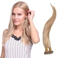 thumbnail image 1 of 50 Brins Micro Perles Lisses Soyeuses Anneaux Nano Extension de Cheveux Humains, 1 of 6