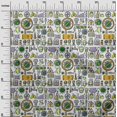 thumbnail image 3 of oneOone Silk Tabby Mustard Yellow Fabric Medical Doodle Craft Projects Decor Fabric Printed By The Yard 42 Inch Wide, 3 of 4