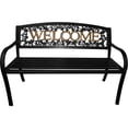 thumbnail image 4 of Leigh Country Outdoor Raised Metal Bench - Black and Gold, 4 of 4