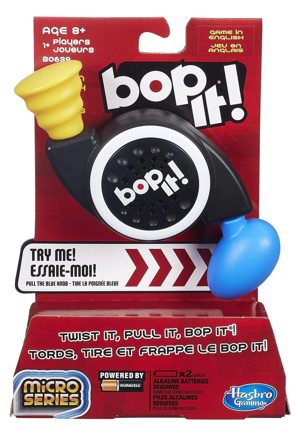 Bop It! Micro Series Electronic Game, Mini Portable Handheld Toys for Kids, 8+