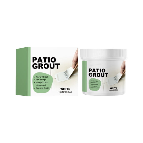 Portable Tile Grout for Home , Waterproof Sealing and Filling Gaps in Floor Tiles, Easy DIY Application for Kitchen, Bathroom, Balcony, 100g Pack