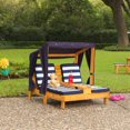 thumbnail image 5 of Double Chaise Lounge with Cupholder - Honey/Navy/White, 5 of 5