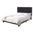 thumbnail image 3 of CorLiving Juniper Fabric Upholstered Adult Dull/Double Platform Bed with Padded Headboard and Slats, No Box Spring Required, Charcoal, 3 of 12