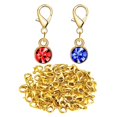 thumbnail image 3 of simhoa 180Pcs Crystal Birthstone Charms Beads Pendants for Jewelry Making Golden, 3 of 3