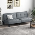 thumbnail image 4 of Costway Convertible Folding Futon Sofa Bed with 6-Position Adjustable Backrest  Cushion, 4 of 10