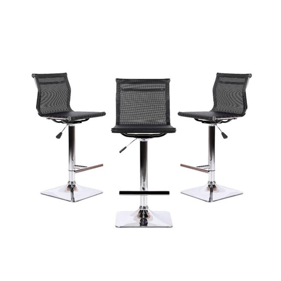 Heavenly Collection Tabouret réglable en maille ENSEMBLE DE 3