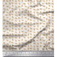 thumbnail image 1 of Soimoi Poly Georgette Fabric French Horn Musical Instrument Print Sewing Fabric Yard 52 Inch Wide, 1 of 3