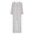 thumbnail image 3 of TIMIFIS Ensembles de Pyjama pour Femmes 2 Pcs - Pyjamas de la Saint-Valentin pour Femmes - Ensembles de Pyjamas pour Dames Manches Longues Col Rond Haut et Pantalon Ensembles de Détente, 3 of 3