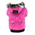 thumbnail image 2 of Dog Faux Pockets Hooded Jacket Warm Winter Coat Snowsuit For Small Dog, 2 of 6