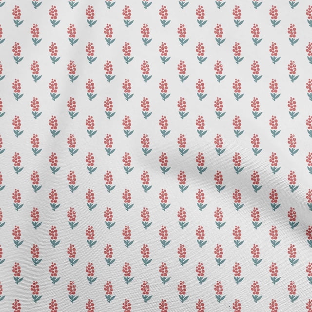 oneOone Velvet Red Fabric Dot Craft Projects Decor Fabric Printed By The Yard 58 Inch Wide