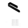 thumbnail image 1 of Modern Acrylic Self- Wall Mounted Hand Towel Rack and Holder for Contemporary Bathroom Brushed Black Finish, 1 of 3