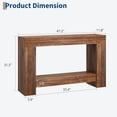 thumbnail image 2 of Table Console pour Entrée, Table d'Accent de 47 Pouces pour Salon, Longue Table Console avec Rangement, Table de Couloir Style Ferme avec Étagère de Rangement à 2 Niveaux, 2 of 6