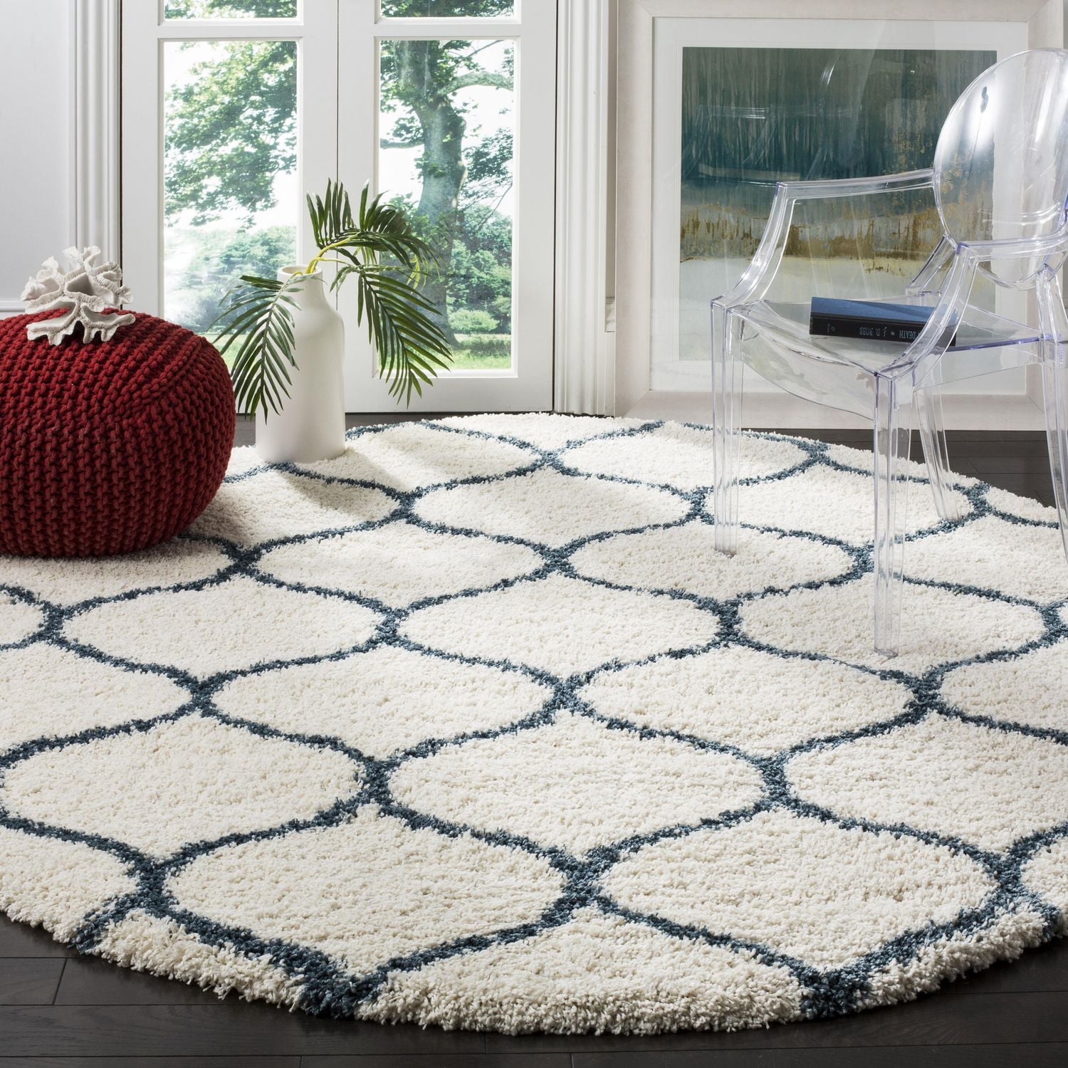 Safavieh Hudson Arline Tapis Géométrique Shag