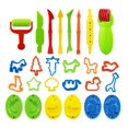 thumbnail image 1 of 29 Pieces Play Dough Tools Playdough Accessories Set Various  Molds Rollers Cutters Educational Gift for Children  Random Color, 1 of 7