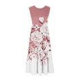 thumbnail image 4 of SDNall Womens Round Neck Sleeveless Printed Dress, 4 of 9