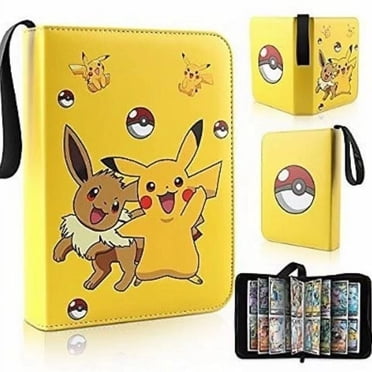 Classeur de Cartes à 4 Pochettes, Porte-Cartes à 400 Pochettes, 120 Styles au Choix, Classeur de Cartes pour Collection de Jeux de Cartes, Boîte pour Cartes avec 50 Pochettes Amovibles, Présentoir, Rangement, Étui de Transport HLX 025 400 Cartes