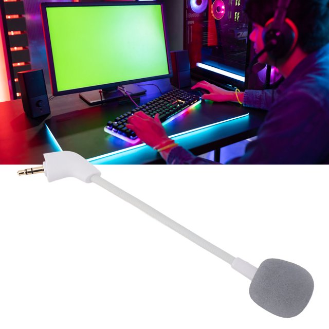 Micro de Remplacement, 3,5 Mm Microphone Clair Son pour les Jeux