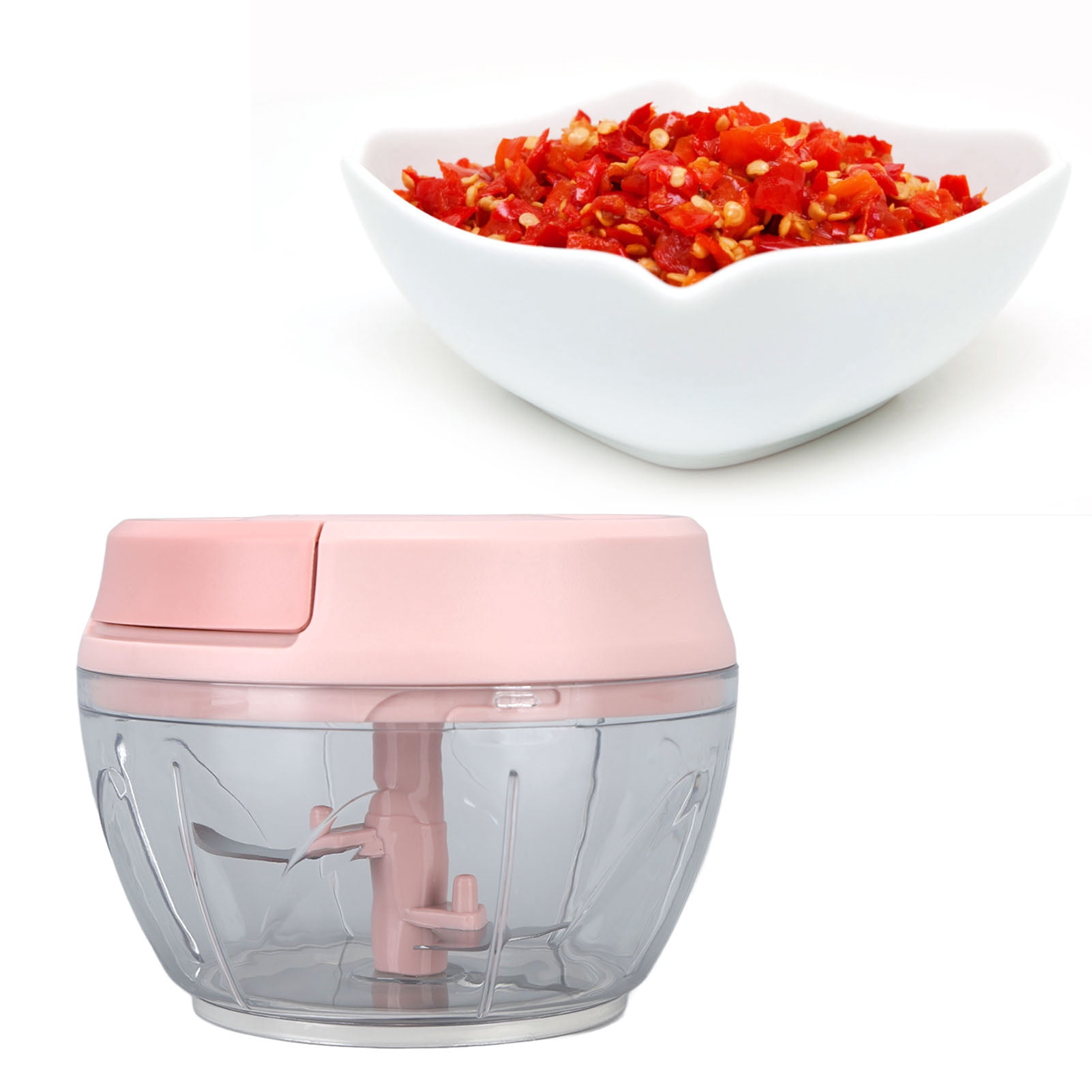 Arlic Chopper, Portable Mini Food Chopper, Fast Efficient Garlic Grinder, Multifunction Comfortable Veggie Chopper, Kitchen Gadgets for Veggies, Ginger, Fruits, Nuts, Herbs