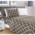 thumbnail image 1 of Mocassi 6-Piece Lightweight Super Soft Easy Care Microfiber Bed Sheet Set with 16" Deep Pockets, King, Gray, 1 of 2