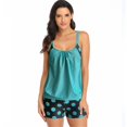 thumbnail image 4 of Two Piece Tankini Swimsuit for Women Strappy Tummy Control Top with Dot Print Bottom Bathing Suits, 4 of 7