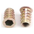 thumbnail image 4 of Hex Drive Head Nut，20Pcs M8 Zinc Alloy Hex Drive Head Furniture Nuts Threaded For Wood Insert, 4 of 8