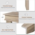 thumbnail image 3 of Farmhouse Dining Table for 4-6 – 63" Large Rectangular Wooden Kitchen Table – Heavy-Duty 81 lbs Frame, Stable Build – Perfect for Dining Room, Family Gatherings, 3 of 9