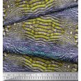 thumbnail image 2 of Soimoi Moss Georgette Fabric Snake Animal Skin Print Fabric by The Yard 42 Inch Wide, 2 of 3