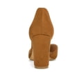 thumbnail image 3 of BLISSFUL STEP Women's Ankle Tie Block Heel Pointed Toe Dress Pumps, 3 of 6