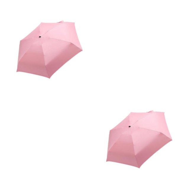 kurtrusly Breathable Umbrella For Outdoor Activities And Sun Protection Folding Sun Umbrellas Rainproof Umbrellas Multi-function pink 2Set
