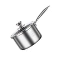 thumbnail image 1 of fheaev Uncoated Stainless Steel Milk Pot Baby Specific Auxiliary Food Pot Small Milk Pot Household Baby Frying And Cooking Integrated Non Stick Soup Pot, 1 of 2
