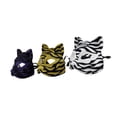 thumbnail image 2 of Ensemble de 3 Masques de Costume de Chat Scintillants à Rayures d'Animaux Gotto Carnaval Halloween, 2 of 3