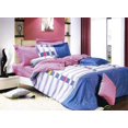 thumbnail image 1 of Le Vele LE455T Ensemble de Draps Housse de Couette Format Simple, Jean, 1 of 3