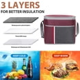 thumbnail image 4 of About 18L Capacity Picnic Insulated Ice Pack Portable Storage Waterproof Cloth+aluminum Film Lining Available In Multiple Colors, 4 of 6