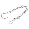thumbnail image 1 of Unique Bargains 24cm Extension Lighting Chain S Hook Hanging Chains Silver Tone 2 Pack, 1 of 6