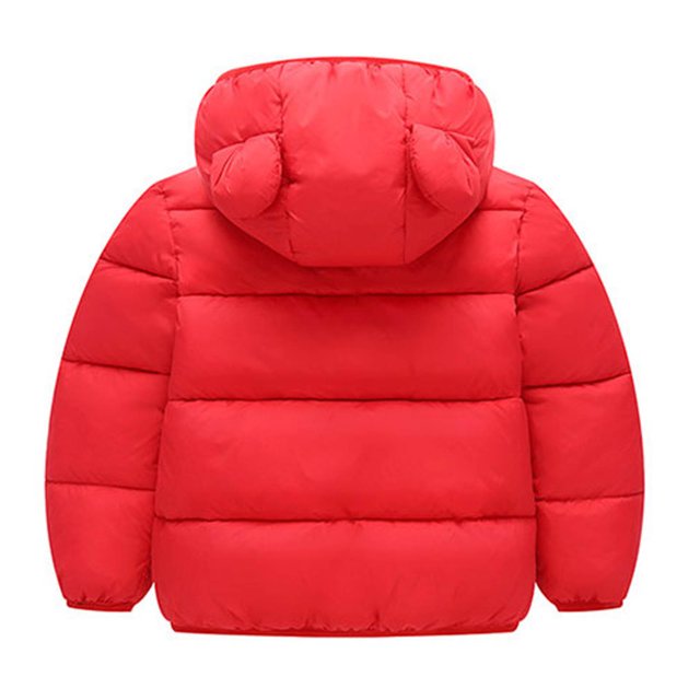 Veste Matelassée en Velours d'Agneau pour Enfants avec Oreilles de Lapin