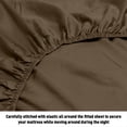thumbnail image 2 of HLONK Fresh Linen 1200 Thread Count California King Size Deep Pocket Solid Cotton Sheet Set (California King, 2 of 3