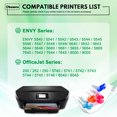 thumbnail image 3 of 62XL Ink Cartridges Compatible for HP 62 Ink Cartridge Combo Pack for Envy 7640 5640 Printer (2PK), 3 of 8