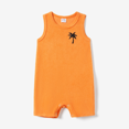 thumbnail image 2 of PatPat Family Matching Orange Terry Tank Top and Bodycon Tank Dress Sets, 2 of 4
