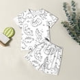 thumbnail image 2 of Girls Two Piece Sleepwear Set Cute Printed Pajamas Soft Stretchable Outfits For Everyday Comfort Outdoor Activities And Cozy Spring Summer Wear, 2 of 7