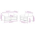thumbnail image 4 of vidaXL 2 Piece Sofa Set Dark Green Velvet, 4 of 4