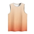 thumbnail image 4 of Plebaso Débardeurs pour Femmes 2025 Sans Manches Col Rond T-Shirts Décontractés Imprimé Dégradé Blouses d'Été, 4 of 4