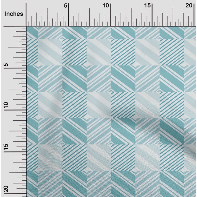 oneOone Silk Tabby Fabric Stripe Geometric Print Fabric By The Yard 42 Inch Wide