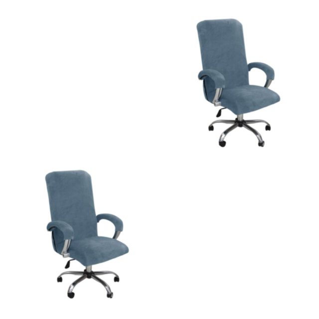 Transemion 1/2/3 3x Experience Unmatched Comfort And Elegance Chair Covers Wide Application grayish blue L 2PCS