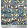 thumbnail image 1 of Soimoi Velvet Fabric Floral & Ogee Damask Fabric Prints by Yard 58 Inch Wide, 1 of 1