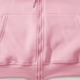 thumbnail image 4 of Zip Up Hoodies for Men Long Sleeve Sweatshirt Loose Fit Solid Color Fall Sweatshirts, 4 of 6