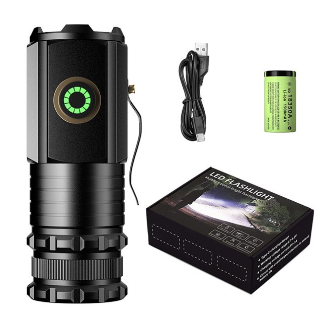Mini flashlight super power flash, LED mini cap light, super bright small handheld pen light, mini rechargeable flashlight, suitable for maintenance/night outdoor/gathering/camping/emergency situation