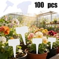thumbnail image 1 of Todaioua Plant Labels, 100pcs T Type Plant Markers, Plastic Garden Labels, Waterproof Plant Tags, Herb Garden Markers, Outdoor Plant Labels, Seedling Identification Tags, Durable Garden Markers, 1 of 8