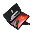 thumbnail image 2 of Case for OnePlus Nord 2 5G Magnetic Leather Zipper Wallet Cover Card Holder, 2 of 5