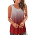 thumbnail image 2 of Yuyuzo Débardeurs pour Femmes Été Sans Manches T-Shirt Décontracté Col Rond Chic Color Block Blouse Fluide de Plage, 2 of 6